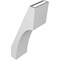 Ekena Millwork 5 1/2-in. W x 8-in. D x 20-in. H Westlake Architectural Grade PVC Knee Brace BRCP055X08X20WTL - alternate 2